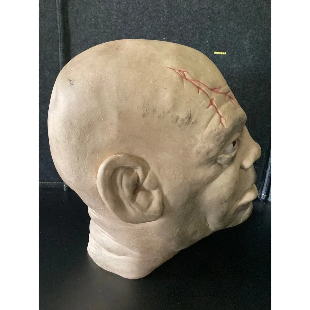 Vintage 1977 Don Post Studios Latex Mask Scarred Man Horror Halloween Rare